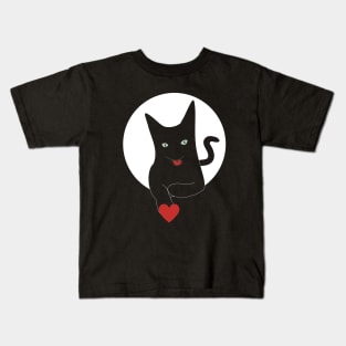 Black Cat Kids T-Shirt